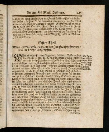 245-251, Erster Theil; Zweyter Theil