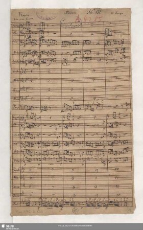 Masses - Mus.3742-D-500 - Mus.3742-D-500a : V (5), Coro, orch, bc - E|b