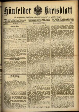 Ausgabe vom Donnerstag, den 10. Juli 1913.