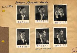 Portraitserie Alexander Gonda