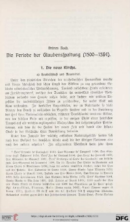 Drittes Buch: Die Periode der Glaubensspaltung (1500-1584)