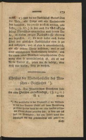 Christus der Wiederhersteller des Menschen-Geschlechts *).