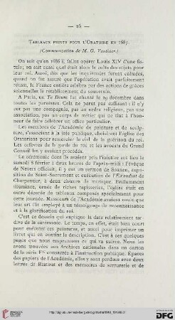 1918/19: Tableaux peints pour l'Oratoire en 1687