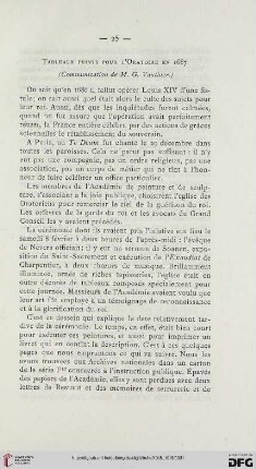 1918/19: Tableaux peints pour l'Oratoire en 1687