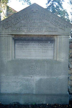 Kriegerdenkmal für Gefallene 1. WK