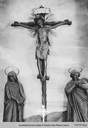 Kruzifix mit trauernder Maria und Johannes : Kruzifix (Crocifisso dei Bianchi)
