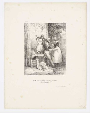 C’est une uniforme qu’est su galant! , Blatt 11 der Folge "Album pour 1827"