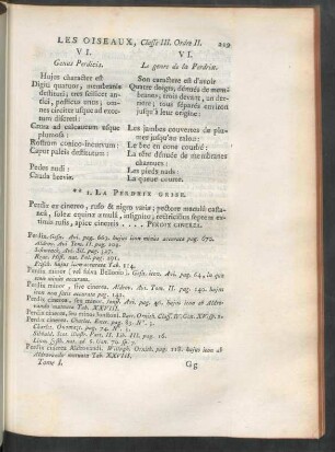 VI. Genus Perdicis.