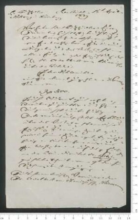 Brief von Julius Eduard Hitzig an Johann Leonhard Schrag
