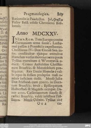 Anno MDCXXV.