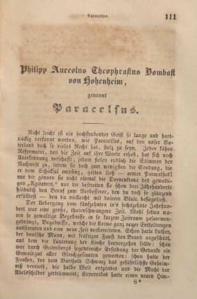 Philipp Aureolus Theophrastus Bombast von Hohenheim, genannt Paracelsus.