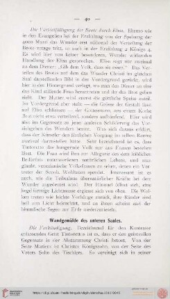 Wandgemälde des unteren Saales