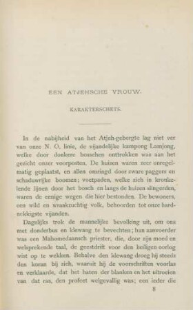 Een Atjehsche vrouw. Karakterschets
