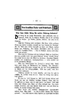Von deutscher Rede- und Dichtkunst