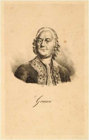 Lithographie Carl Heinrich Graun