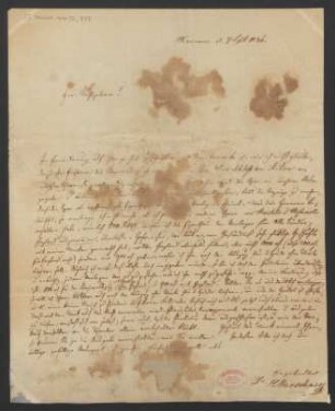 Brief an B. Schott's Söhne : 07.09.1836