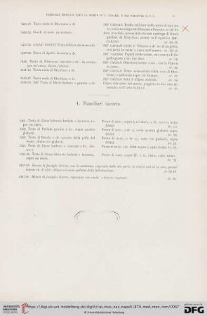 4. Familiari incerte (No. 3451 - 3489)
