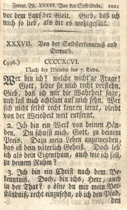XXXVII. Von der Selbsterkenntniß und Demuth.