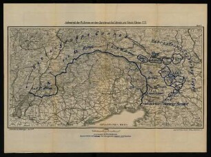 Karte 1. Aufmarsch der 14. Armee vor dem Durchbruch bei Tolmein und Flitsch. (Oktober 1917)