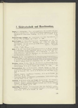 7. Elektrotechnik und Maschinenbau.