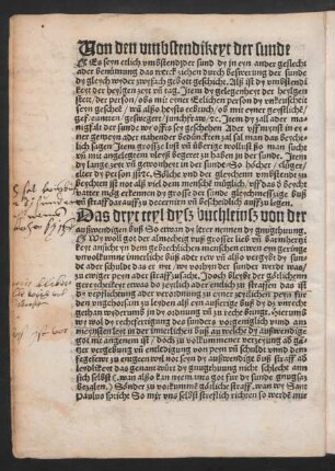 Von den umbstendikeyt der sunde