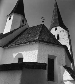 Liebenfels-Sörg. Pfarrkirche Sankt Martin (1401/1600). Teilansicht