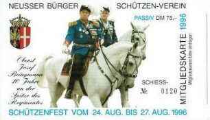 Festkarte Neuss 1996