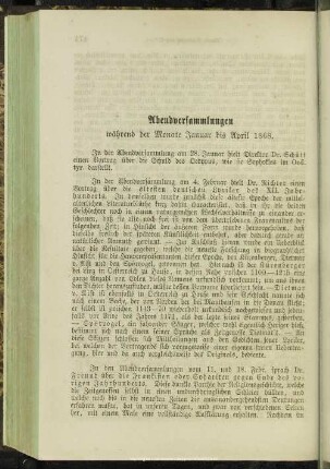 Abend-Versammlungen