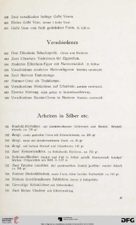 Verschiedenes (Nr. 692-700)