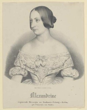 Bildnis der Alexandrine von Sachsen-Coburg-Gotha