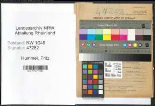 Entnazifizierung Fritz Hummel , geb. 01.02.1909 (Ingenieur)