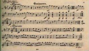Kleine musikalische Unterhaltungen : eine Auswahl sehr beliebter Tonstücke ; für die Guitarre ; im leichten Style