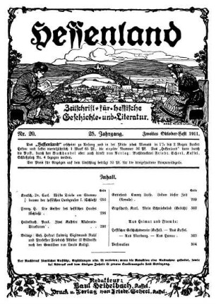 Nr. 20, Zweites Oktober-Heft 1911