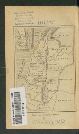 Carte de l'Histoire Sainte