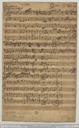 Alexander's Feast. Excerpts - Mus.2410-G-5 : strings, bc, ob (2); HWV 75/1