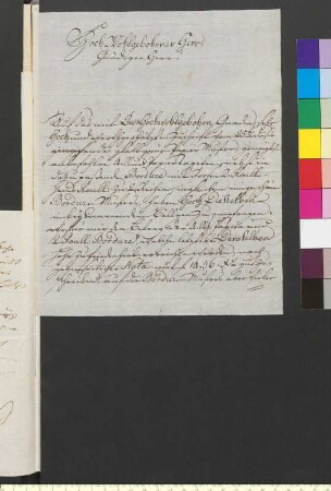 Brief von Nothnagel, Johann Andreas Benjamin an Goethe, Johann Wolfgang von