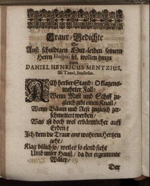 Traur-Gedichte