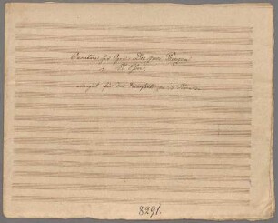 Die zwei Prinzen, Excerpts, Arr, pf 4hands, op. 15 - BSB Mus.Schott.Ha 8579-2