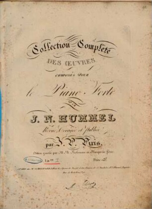 Collection complète des oeuvres, 1