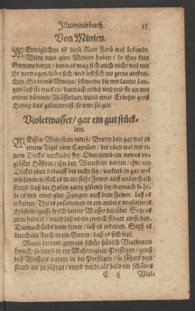 Violetwasser/ gar ein gut stücklein.