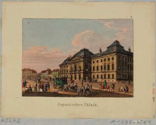 Das Japanische Palais in Dresden, Blick vom Palaisplatz nach Südosten