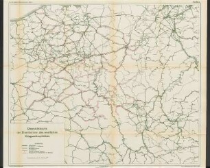 Karte 4. Übersichtskarte der Eisenbahnen des westlichen Kriegsschauplatzes.
