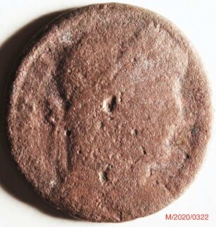 Römische Münze, Nominal Follis, Prägeherr Constantinus I., Prägeort Trier, Original