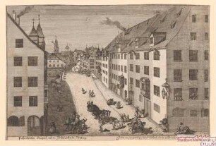 Blick über die Fleischbrücke zur Burg
