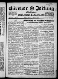 Bürener Zeitung. 1896-1935