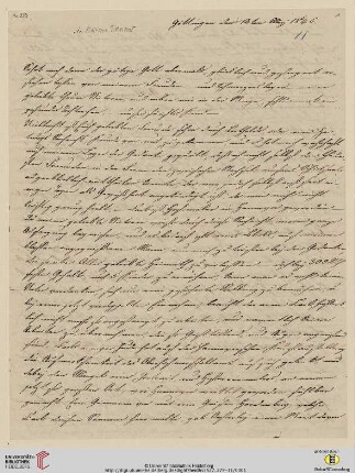 Nachlass Georg Gottfried Gervinus. Korrespondenz Carl und Sophie Oesterley/Georg Gottfried und Viktoria Gervinus: Brief von Carl Oesterley und Sophie Oesterley an Viktoria Gervinus