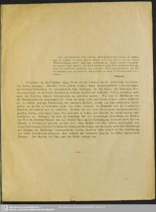 Die nordisch-germanische Mythologie und der Mythus von Thor