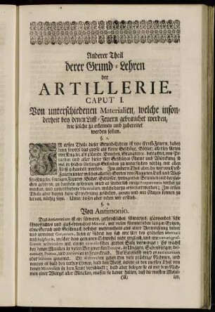 Anderer Theil derer Grund-Lehren der Artillerie