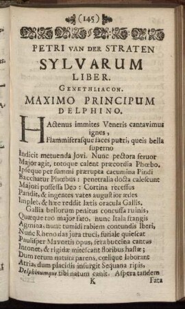 Sylvarum Liber.