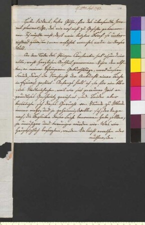 Brief von Sachsen-Gotha und Altenburg, August Prinz von an Goethe, Johann Wolfgang von